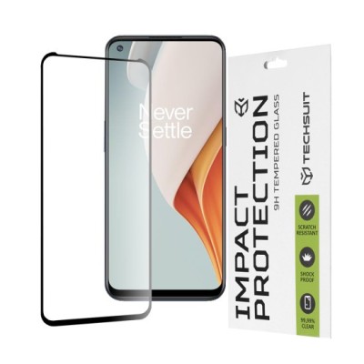 Folie pentru OnePlus Nord N100 - Techsuit 111D Full Cover / Full Glue Glass - Black foto