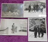 Set de 4 Fotografii, Parintii lui Geo Litarczek, parintele radiologiei romanesti, in excursie, Bucegi, 1930/1931/1935