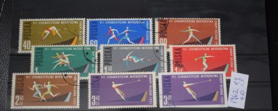 TS23 - Timbre serie Polonia - 1962 Jocurile olimpice foto