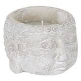 Lumanare citronella anti tantari in ghiveci forma de Buddha,1325 g