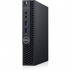 Sistem Desktop Dell OptiPlex 3060 Micro Form Factor cu procesor Intel? Core? i3-8100T 3.10 GHz Intel UHD Graphics 630, Coffee Lake, 4GB, 128GB(M.2) SS foto