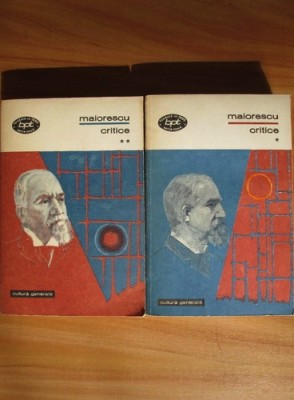 T. Maiorescu - Critice ( 2 vol. ) foto