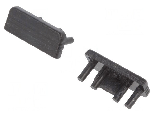 Obturator Negru pentru Profile LED, 20 buc.