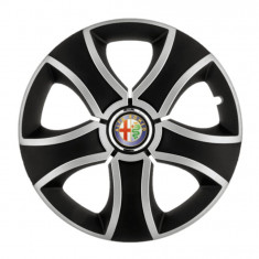 Set 4 capace roti Blacksun cu crom pentru gama auto Alfa Romeo, R14