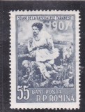 ROMANIA 1957 - RASCOALELE TARANESTI DIN 1907, MNH - LP 426