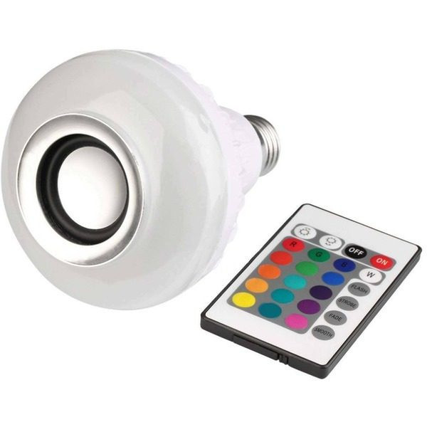 Bec led Smart Bluetooth cu difuzor 12W si telecomanda