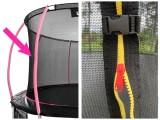 Plasa interioara pentru trambulina Sport Max, 4,8 m, roz, Lean 8385