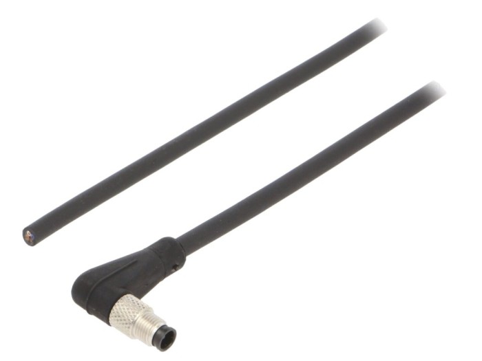 Conector M5 tată 4PIN, IP67, aurit