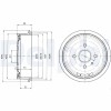 DELPHI BF102 Tambur frana