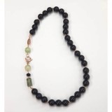 Cumpara ieftin Colier Clarity din agat negru și cuarț