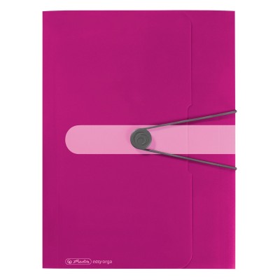 Mapa pp a4 30mm eotg inchidere buton cu elastic, ciclam opac foto
