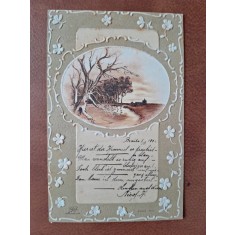 Carte postala, peisaj 1904