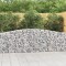 vidaXL Coșuri gabion arcuite 9 buc, 400x30x80/100 cm, fier galvanizat 3145820