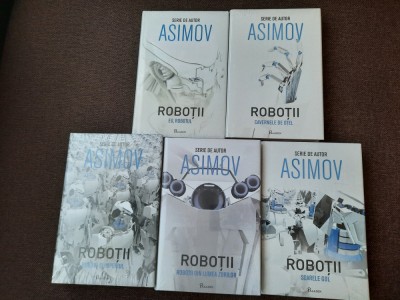 ASIMOV ROBOTII SERIA COMPLETA 5 VOLUME EDITIE DE LUX foto