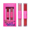 Set de Buze, KEVIN &amp; COCO, Stay Wild 4 Culori, 2 Gloss-uri si 2 Rujuri Mate, 15.1 x 8.1 x 2cm, Roz/Rosu