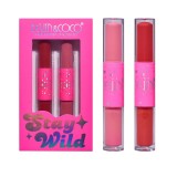 Set de Buze, KEVIN &amp; COCO, Stay Wild 4 Culori, 2 Gloss-uri si 2 Rujuri Mate, 15.1 x 8.1 x 2cm, Roz/Rosu