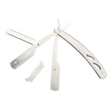 Brici Barbierit Fellis, Otel Inoxidabil, Lame Interschimbabile, Argintiu, Safety Razor