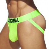 Sexy Chiloti Jockstrap Barbati JockMail Push Up Suspensor Open Back Fluorescent, Galben, Roz, Verde, L, M, XXL