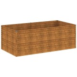 Cumpara ieftin Strat inaltat de gradina, 196x100x69 cm, otel corten
