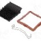 Radiator extrudat, aluminiu, 37.5mm x 37.5mm, neagra, Advanced Thermal Solutions - ATS-51375D-C1-R0