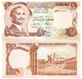 Iordania 1/2 Dinar 1975 Qubbat al Sakhrah P-17e UNC