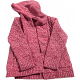 Bluza groasa fetita, marime 110-116, 5-6 ani, culoarea roz