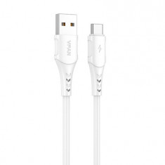 Vipfan Colorful X12 Cablu USB și USB-C, 3A, 1m (alb)