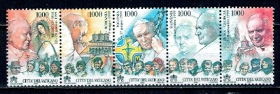 Vatican 2000 - Călătoriile Papei Ioan Paul II, serie neuzata foto