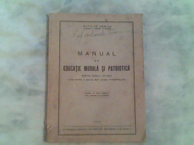 Manual de educatie morala si patriotica pentru cursul inferior-Prof.N.Vonika foto