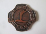 Rara! Medalie LAR(Liniile Aeriene Romane):5 ani de la primul zbor Bucuresti-Frankfurt 1975-1980,diametrul=60 mm,greutate=84 grame