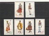 ROMANIA 1968 LP 690 COSTUME NATIONALE I SERIE MNH NESTAMPILATA