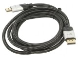 Cablu DisplayPort 1.4 HDCP 2.2 2m Negru PVC Textil