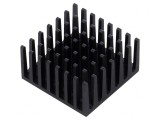 Radiator Extrudat cu Aripioare BGA Negru 27.9mm