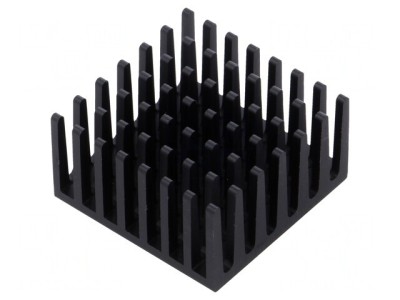 Radiator Extrudat cu Aripioare BGA Negru 27.9mm foto