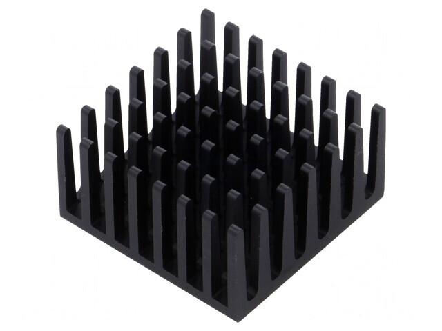 Radiator Extrudat cu Aripioare BGA Negru 27.9mm