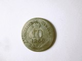 Rara! Austria 10 Kreuzer 1859 V argint,monetaria Venetia