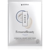 KORIKA FermentBeauty Hydrating Face Sheet Mask with Fermented Yogurt and Hyaluronic Acid mască facială de p&acirc;nză cu efect hidratant, cu iaurt fermentat