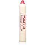 puroBIO Cosmetics Twist&amp;Go ruj nutritiv in creion culoare Raspberry Red 2.9 g