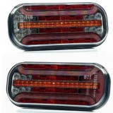 2 x LED Lampa Spate Dynamic Intermitente Pentru Camion Remorca 12v 24v E9
