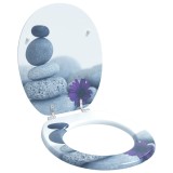 vidaXL Capacul de toaletă Gri 44 x 38 cm Placă MDF 42027203