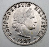 1.373 ELVETIA 20 RAPPEN 1927 B