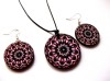 Set lemn mandala 39558, Set bijuterii handmade