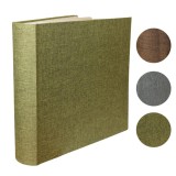 Cumpara ieftin Album foto Canvas Book, capacitate 200 poze, format 10x15 cm, spatiu notite - Maro