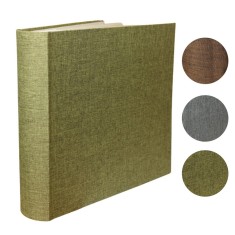 Album foto Canvas Book, capacitate 200 poze, format 10x15 cm, spatiu notite - Maro