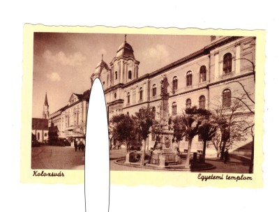 CP Cluj - Biserica universitatii, ocupatia maghiara, dantelata, stare foarte buna foto