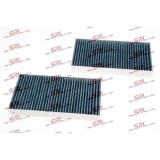 Filtru habitaclu anti-fum Honda Civic 7 (EM2), Civic 8 (FD), CR-V 2 (RD), Stream (RN), Filtru carbon activ; cu efect antibacterian; absorbant de miro