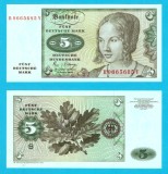 Germania RFG (pick 30) 5 Deutsche Mark 1980 UNC-; Seria: Picturi; "Portretului unei femei venețiene"