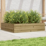 vidaXL Jardinieră de grădină, 100x100x23 cm, lemn de pin impregnat