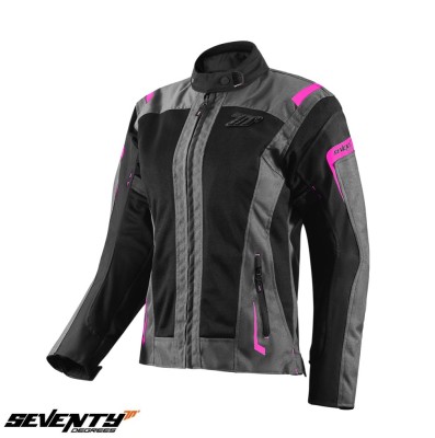 Geaca (jacheta) femei pentru scuter - motocicleta Touring Seventy vara model SD-JT68 Sahara culoare: gri/fuchsia (roz) Gri/fuchsia (roz) L foto