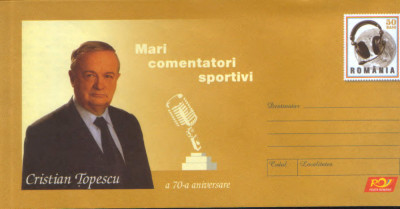 Intreg pos plic nec 2007- Mari comentatori sportivi C.Topescu,a 70-a aniversare foto